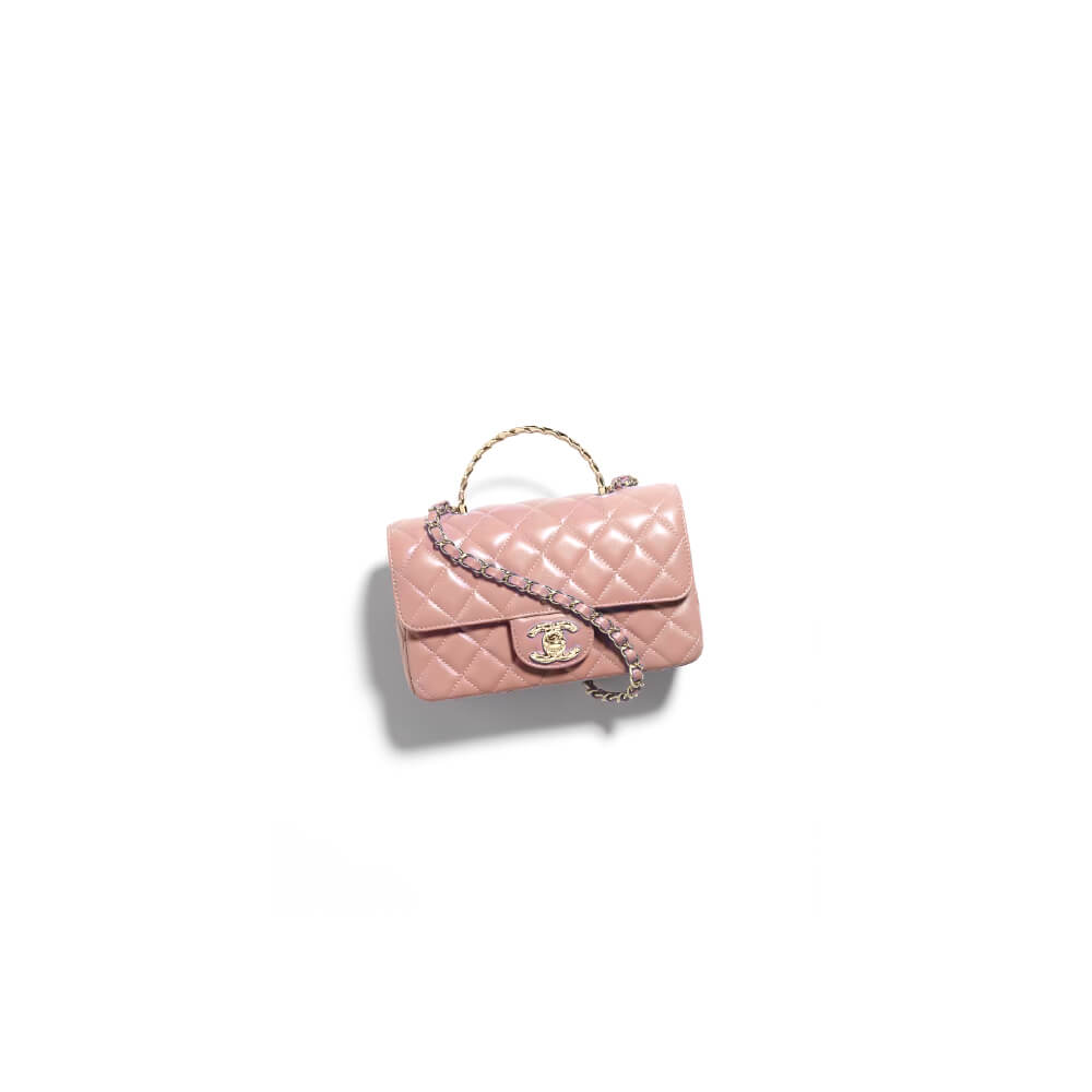 CHANEL Mini Flap Bag with Top Handle - Replica Luxury Bags™