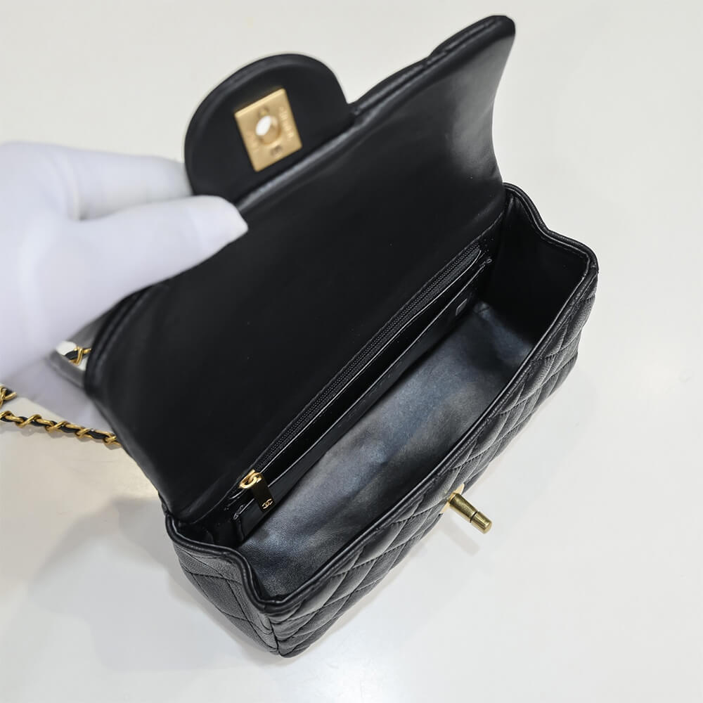 Chanel Mini Flap Bag with Top Handle - Replica Luxury Bags™