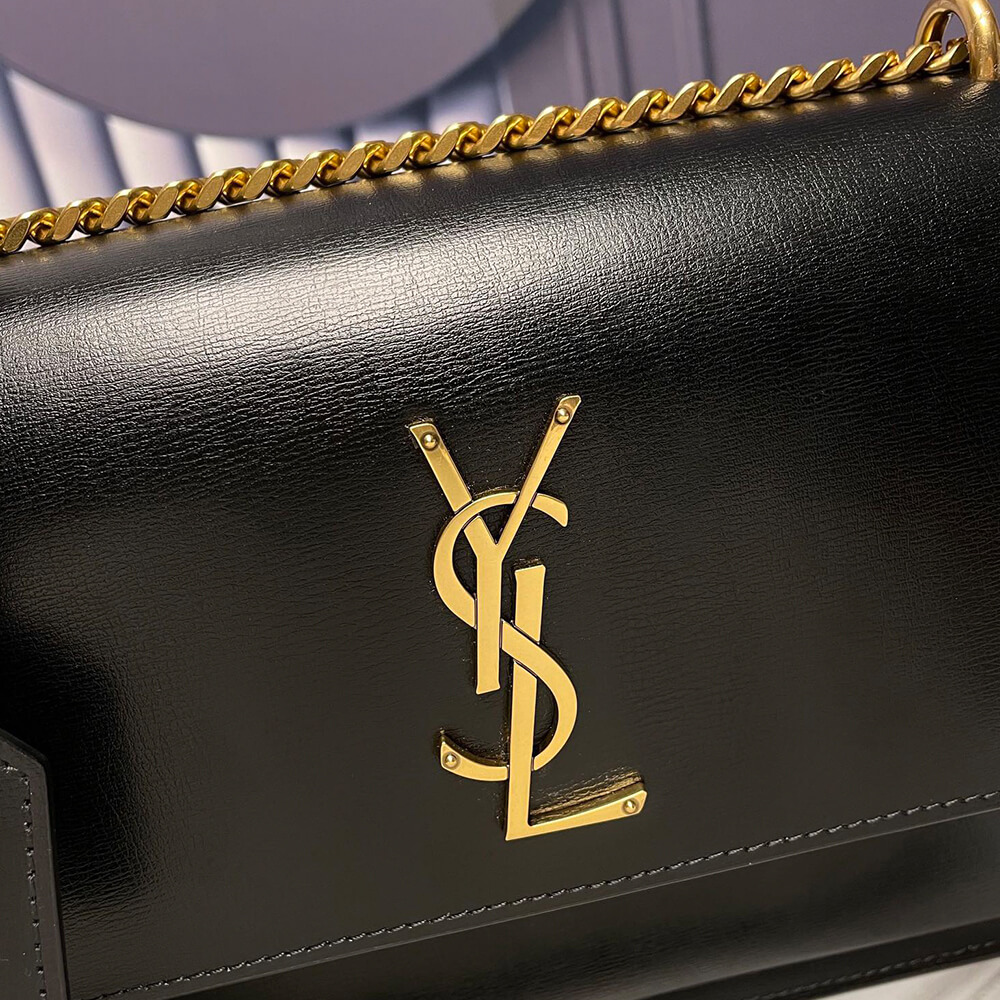 YSL SUNSET MEDIUM CHAIN BAG IN SMOOTH LEATHER - Replica Luxury Bags™