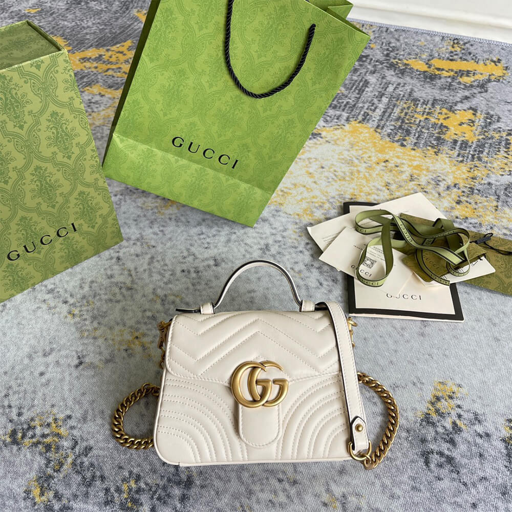 Gucci GG Marmont Mini Top Handle Bag - Replica Luxury Bags™