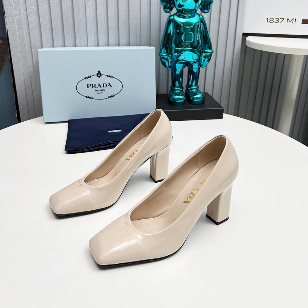 Prada Patent Leather Pumps 85mm Shoes - Replica Luxury Bags™
