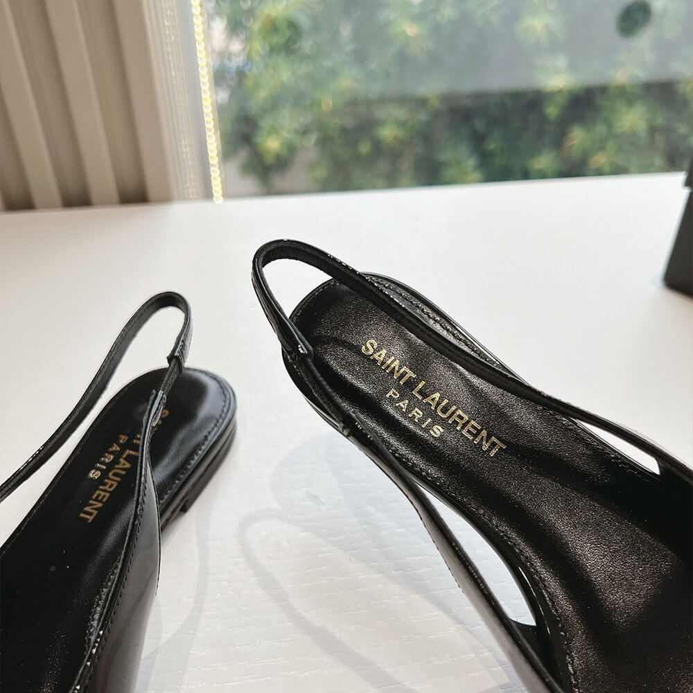 YSL Pointed Toe Slingback Shoes - Replica Luxury Bags™