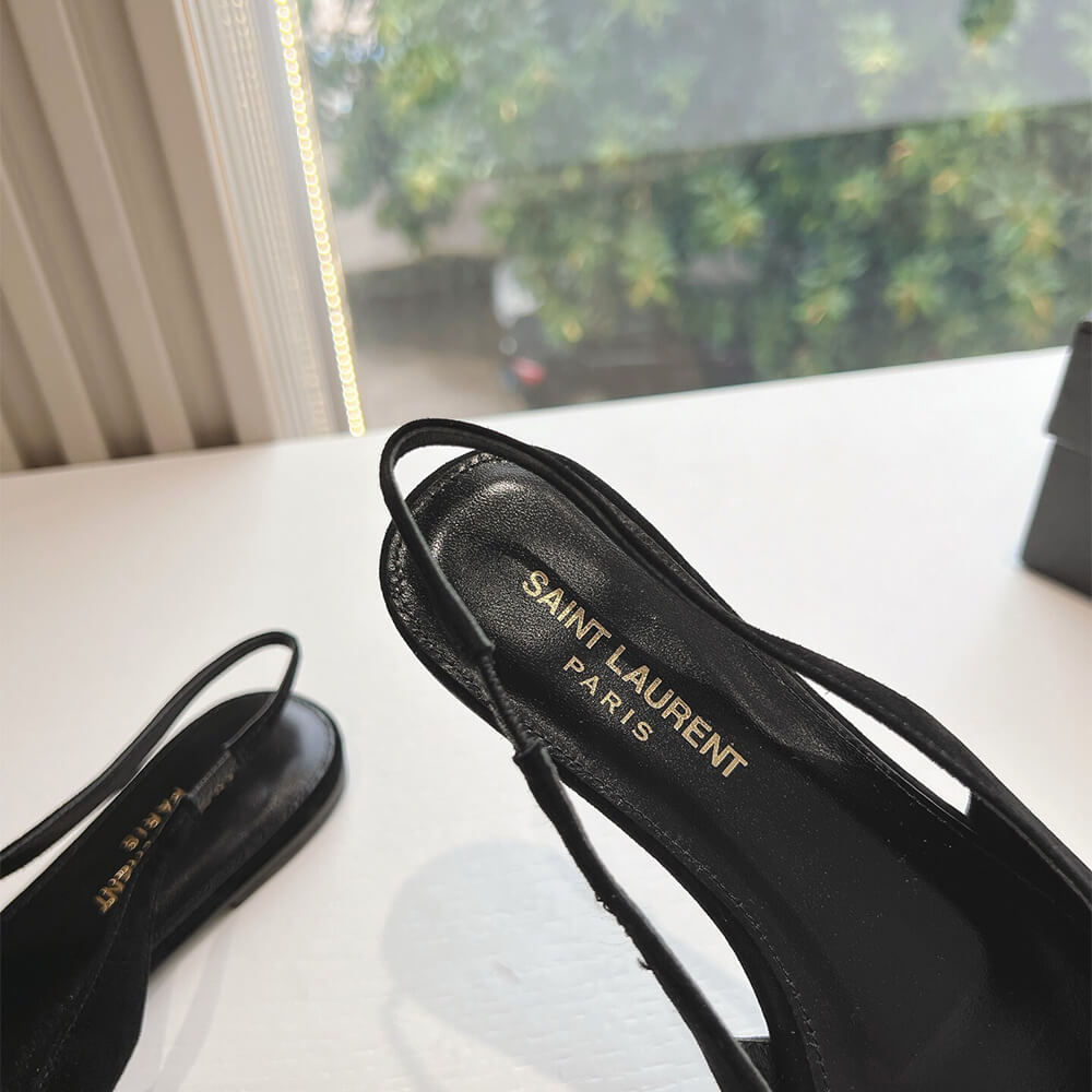 YSL Pointed Toe Slingback Shoes - Replica Luxury Bags™
