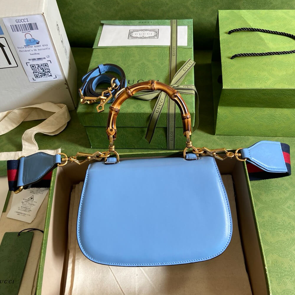 Gucci Bamboo 1947 Jumbo GG Small Top Handle Bag - Replica Luxury Bags™