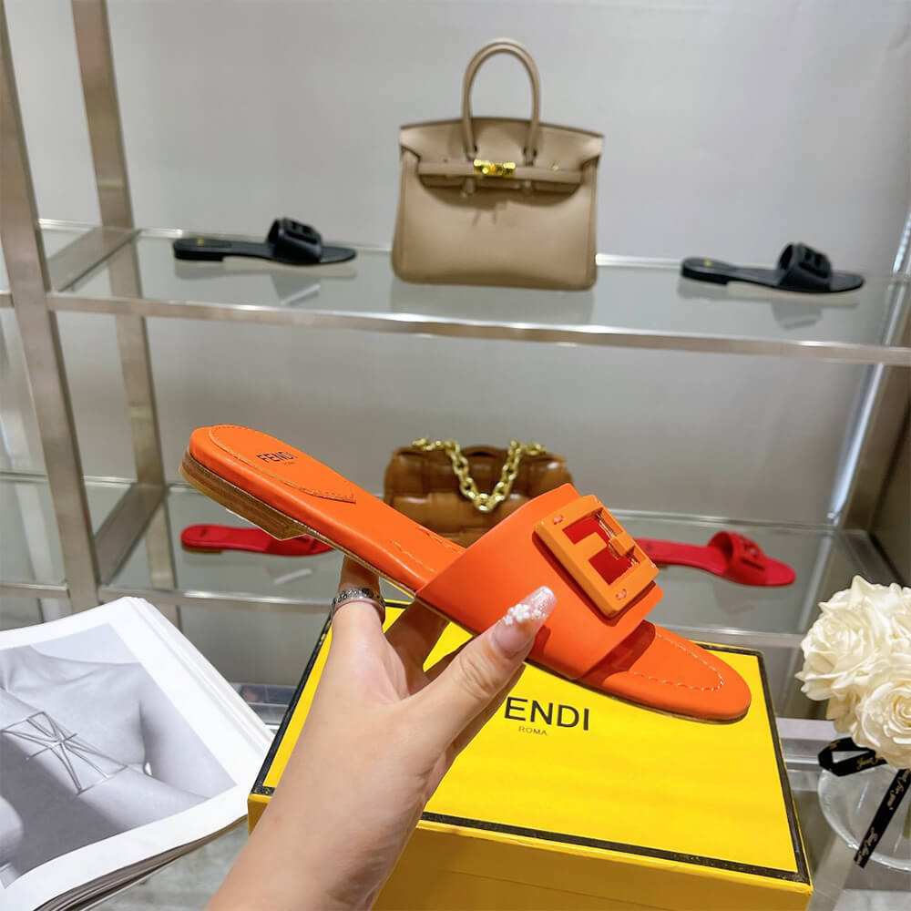 Fendi Baguette Slides Shoes - Replica Luxury Bags™