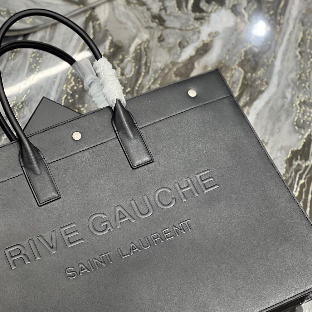 YSL Rive Gauche Large Tote Bag in Smooth Leather - Replica Luxury Bags™