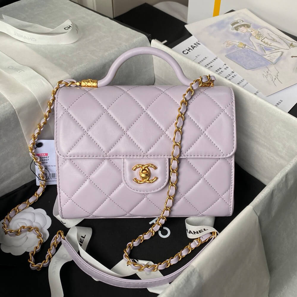 Chanel Small Flap Bag With Top Handle - Replica Luxury Bags™