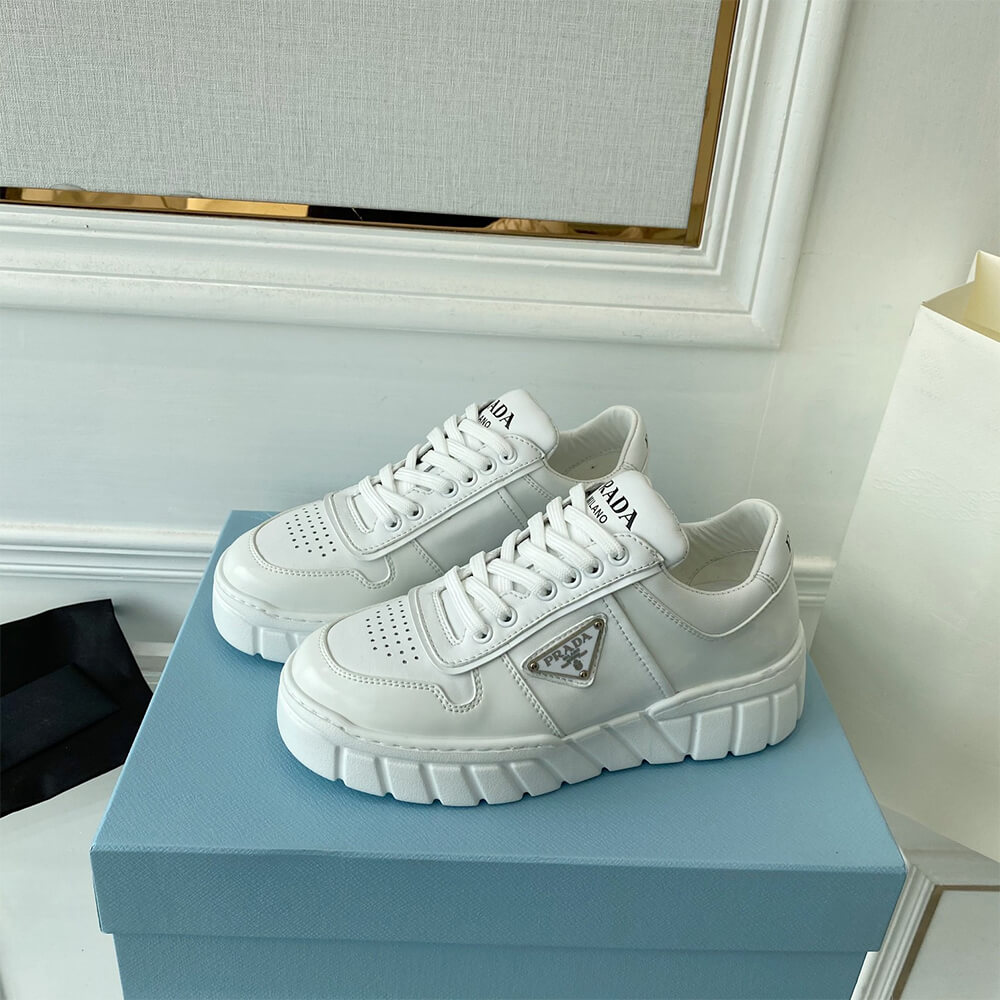 Prada Leather Sneakers Shoes - Replica Luxury Bags™