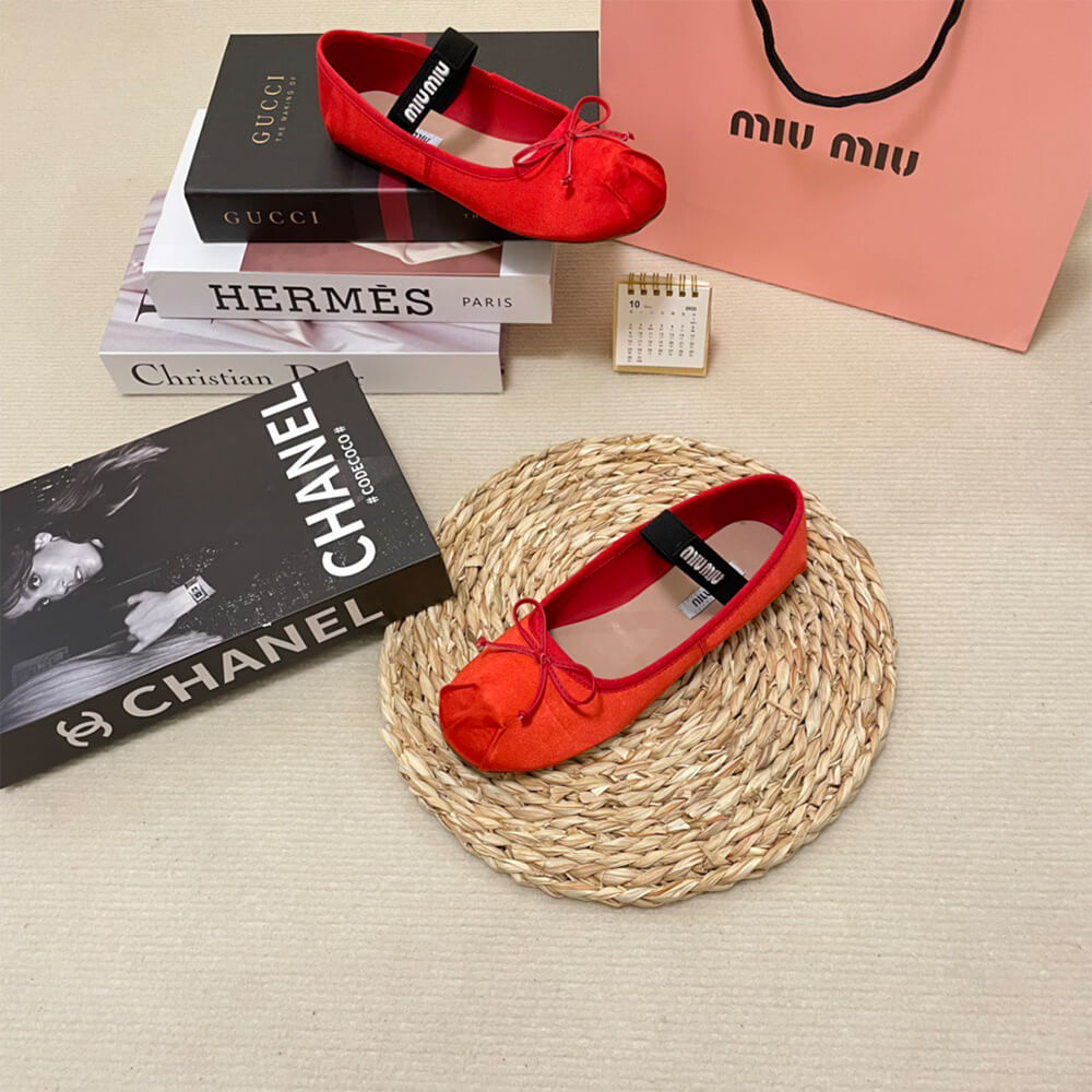 MiuMiu Satin ballerinas Shoes - Replica Luxury Bags™