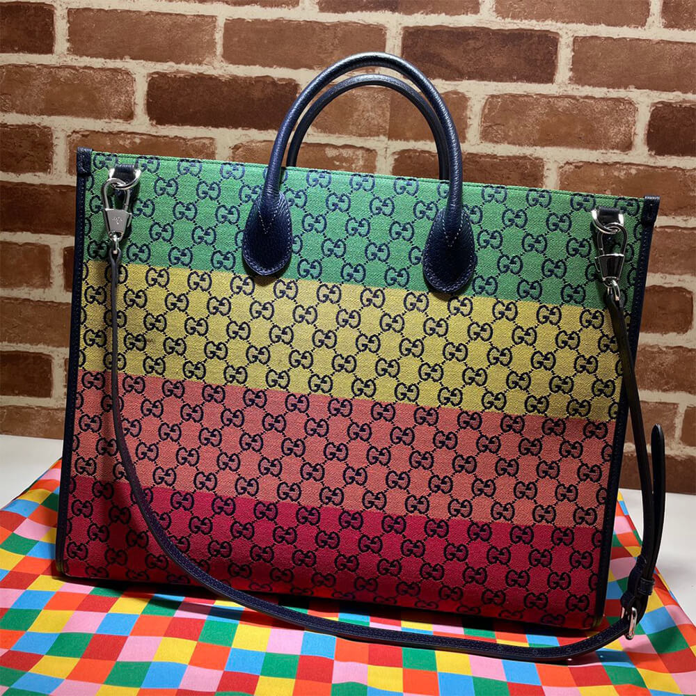 Gucci GG Multicolour Large Tote Bag - Replica Luxury Bags™