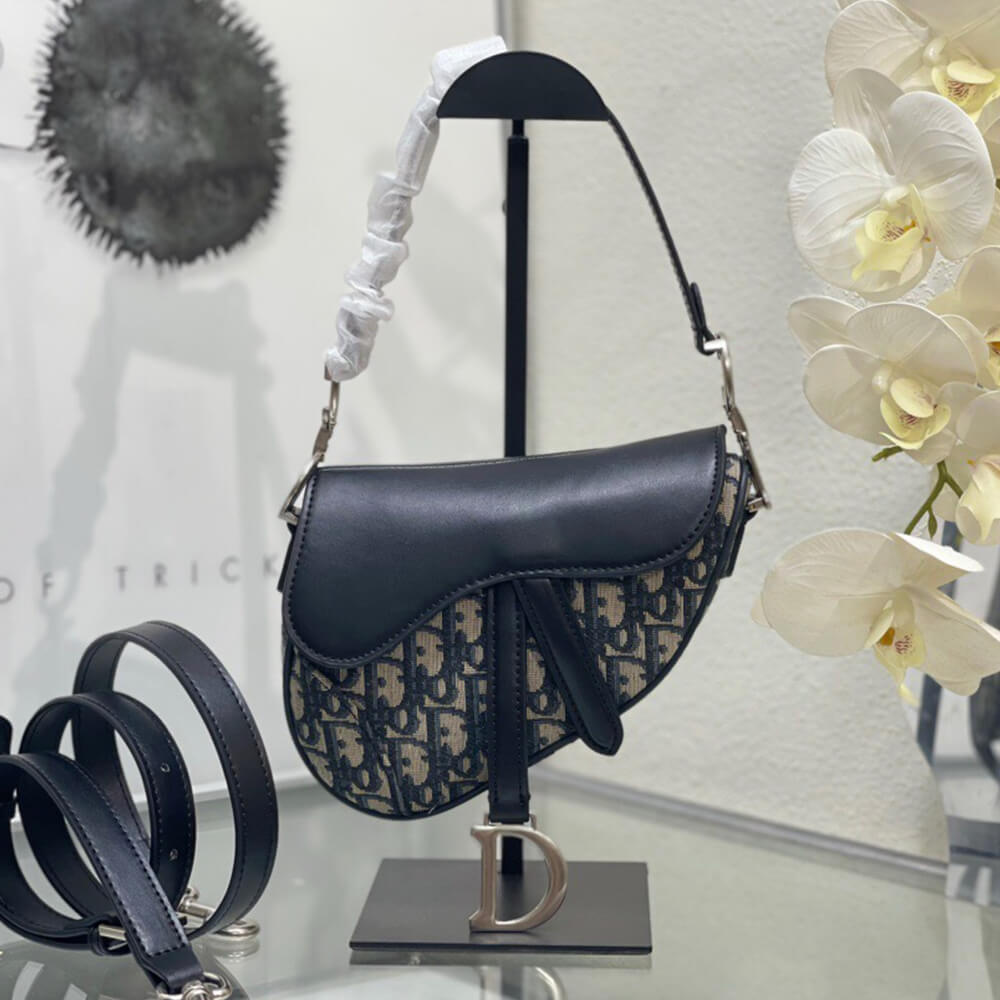 Dior Mini Saddle Bag with Strap - Replica Luxury Bags™
