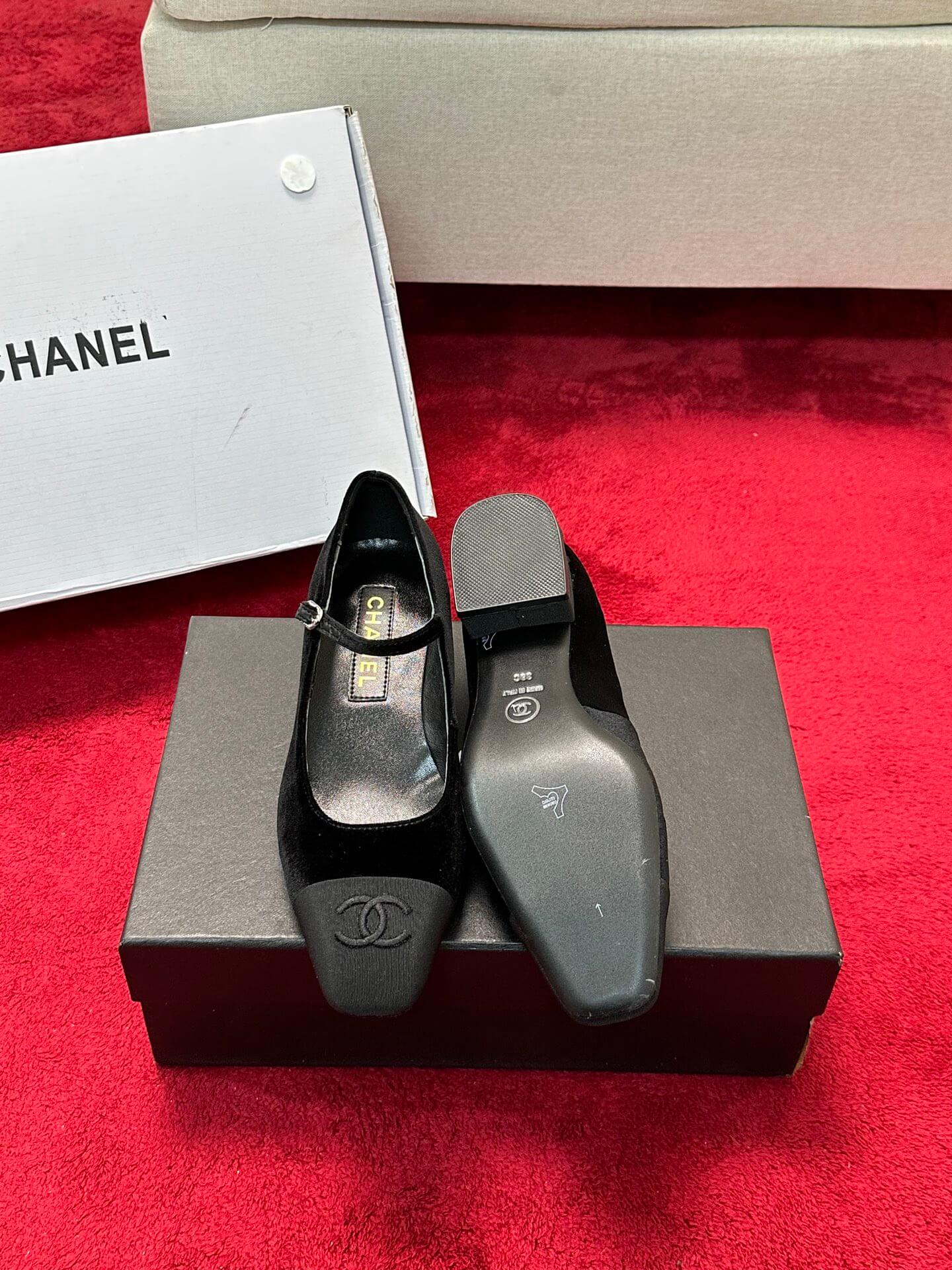 Chanel Mary Janes Heel Shoes - Replica Luxury Bags™