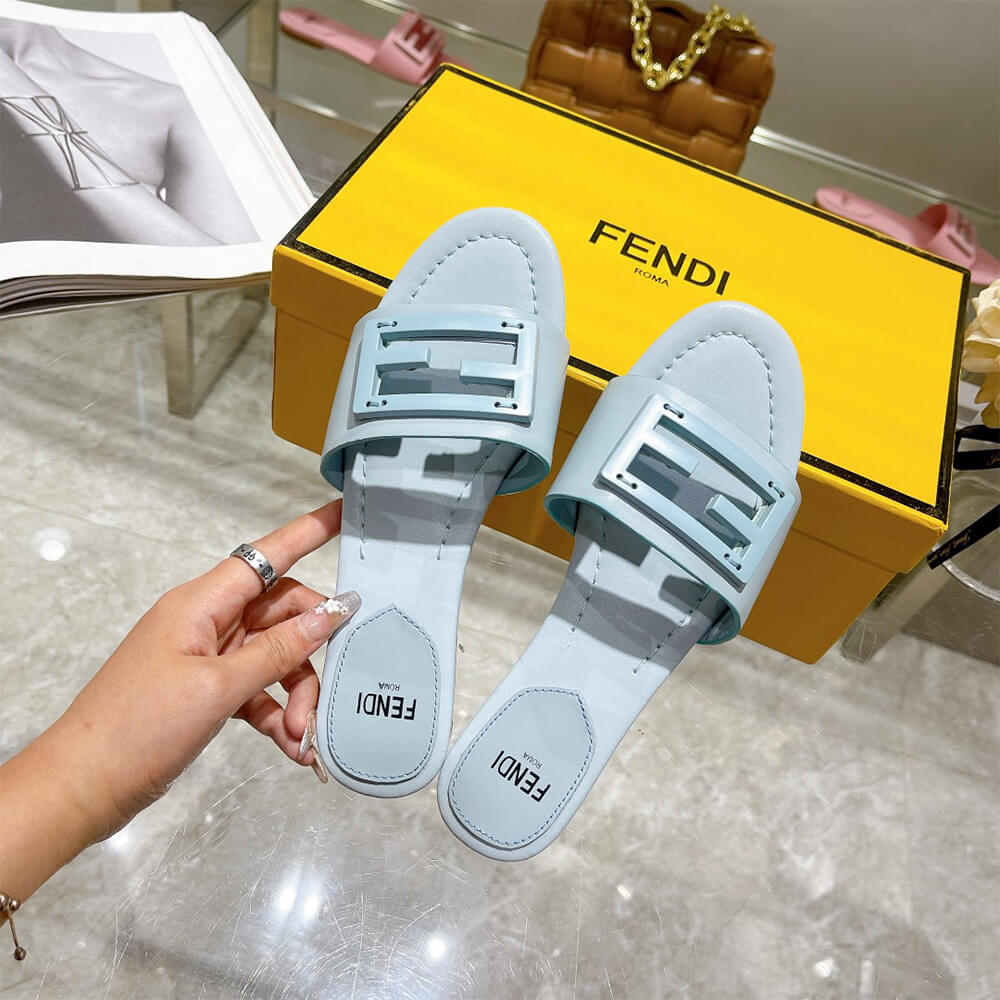 Fendi Baguette Slides Shoes - Replica Luxury Bags™