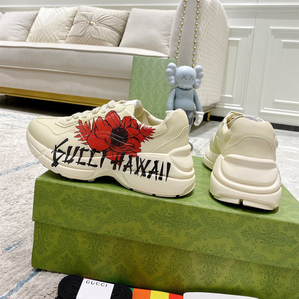 Gucci Rhyton Hawaii Print Sneaker Shoes - Replica Luxury Bags™