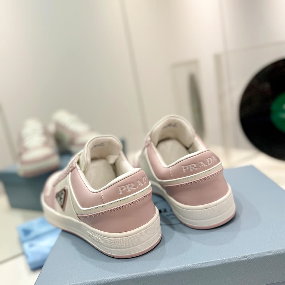 Prada Downtown Nappa Leather Sneakers Shoes - Replica Luxury Bags™