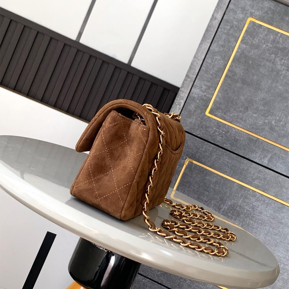 Chanel Suede Mini Flap Bag - Replica Luxury Bags™