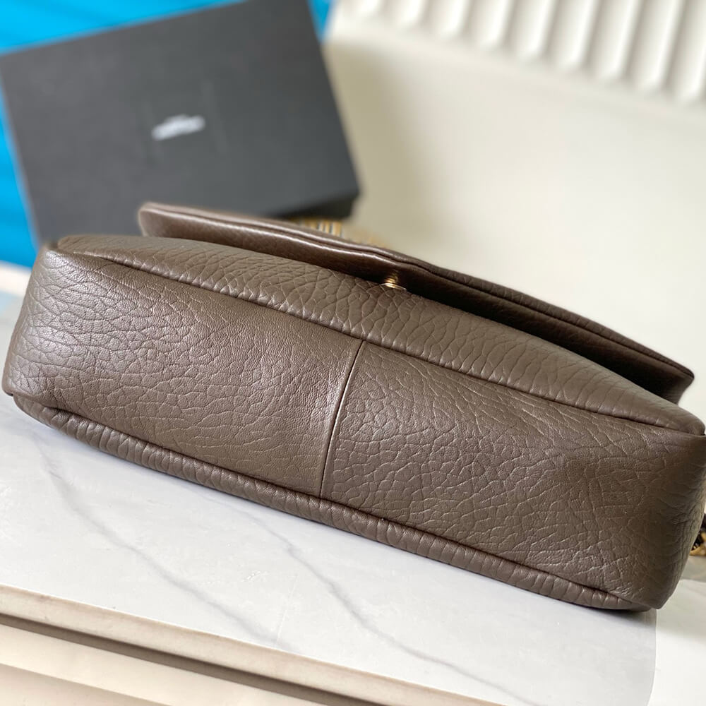 YSL Calypso Large Bag in Grained Lambskin - Replica Luxury Bags™