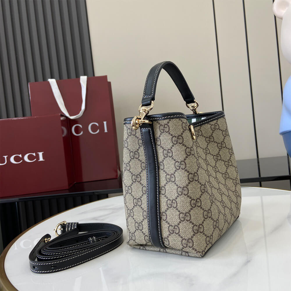 Gucci GG Emblem Mini Bucket Bag - Replica Luxury Bags™