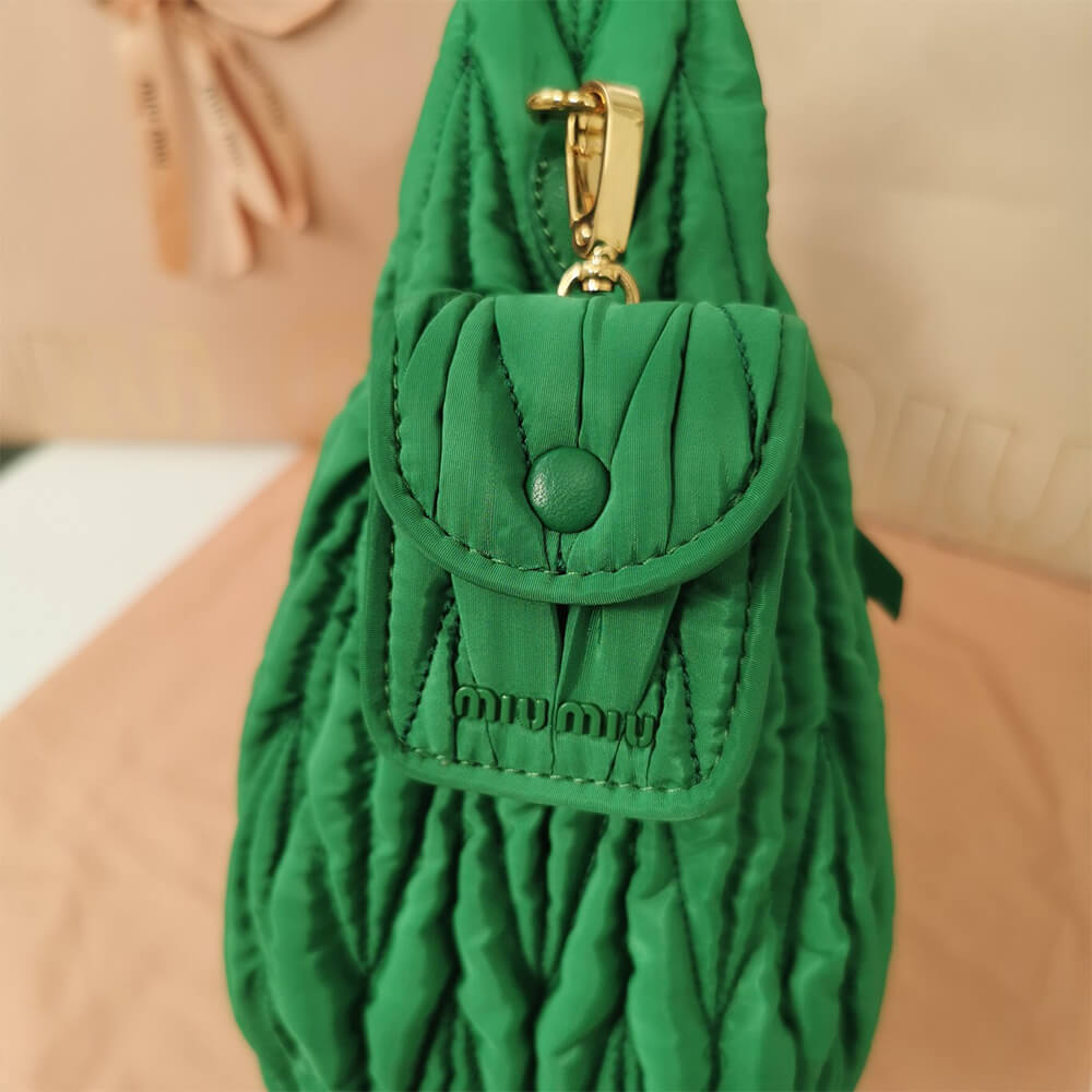 Miumiu Wander Matelasse Regenerated Nylon Hobo Bag - Replica Luxury Bags™
