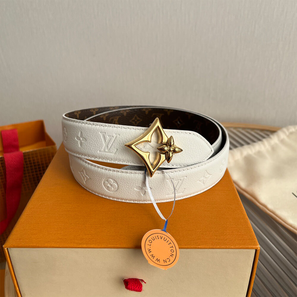 LV Flowergram 30mm Reversible Belt - Replica Luxury Bags™
