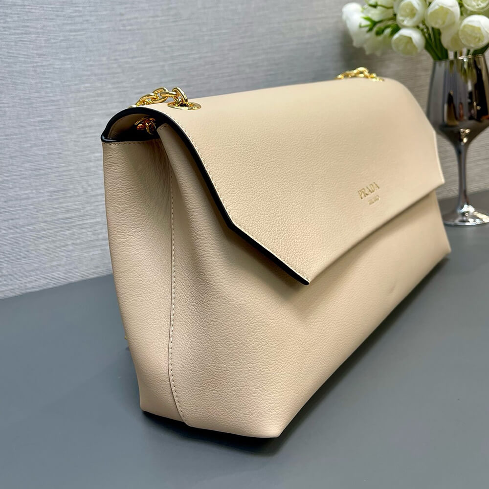 Prada Medium Leather Shoulder Bag - Replica Luxury Bags™