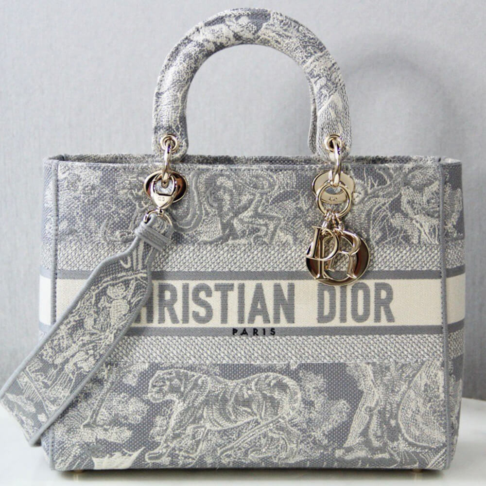 Dior Large Lady D-Lite Bag - Replica Luxury Bags™