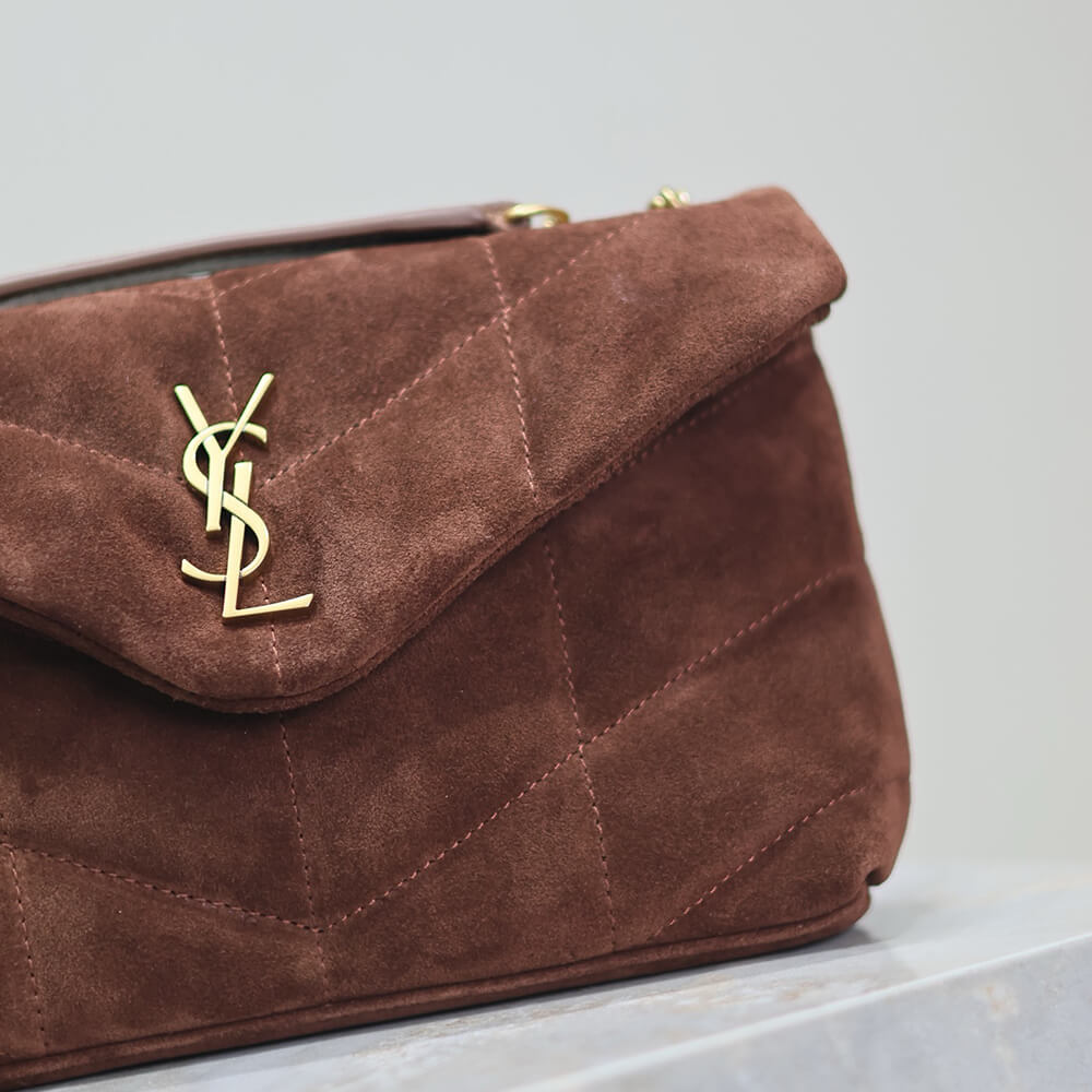 YSL Toy Puffer Bag in Suede - Replica Luxury Bags™