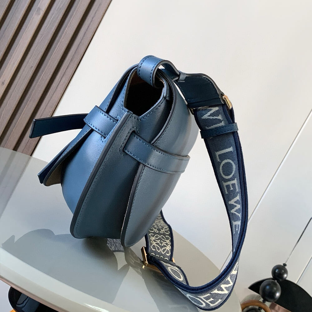 Loewe Small Gate bag in soft calfskin and jacquard - Replica Luxury Bags™