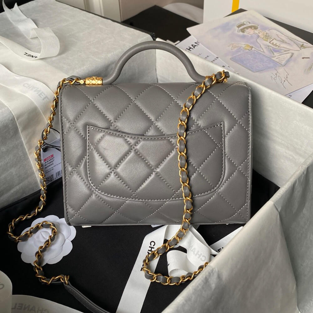 Chanel Small Flap Bag With Top Handle - Replica Luxury Bags™