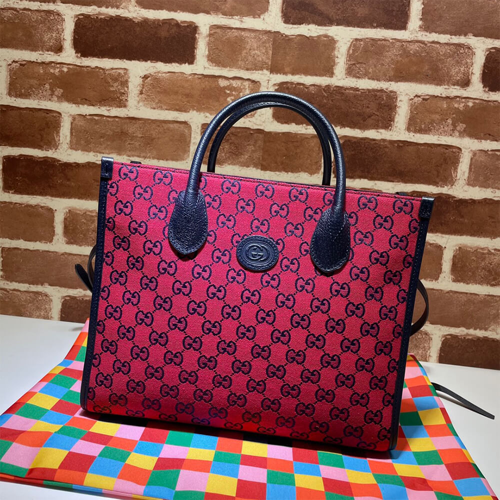 Gucci GG Multicolour Small Tote Bag - Replica Luxury Bags™