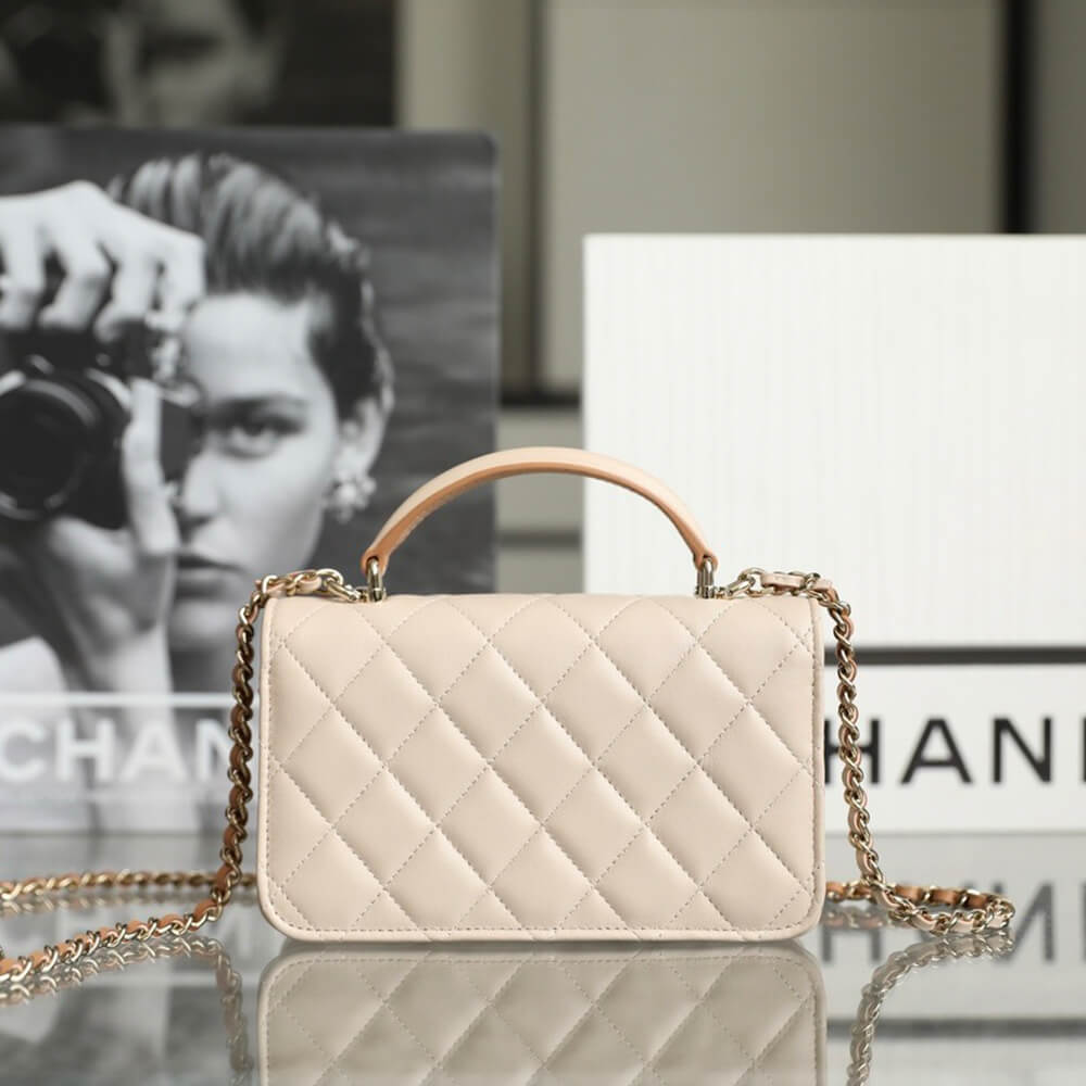 Chanel Mini Flap Bag with Top Handle - Replica Luxury Bags™