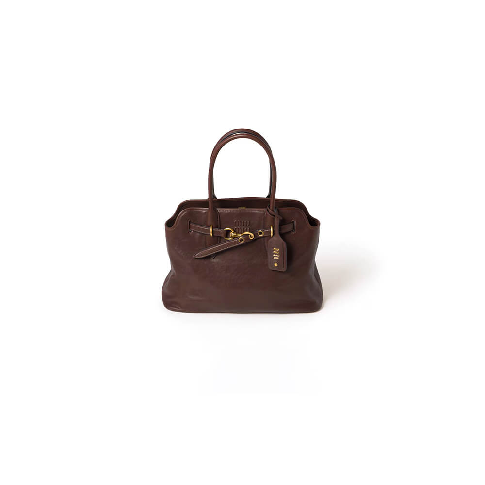 MIUMIU Medium Aventure nappa leather bag - Replica Luxury Bags™