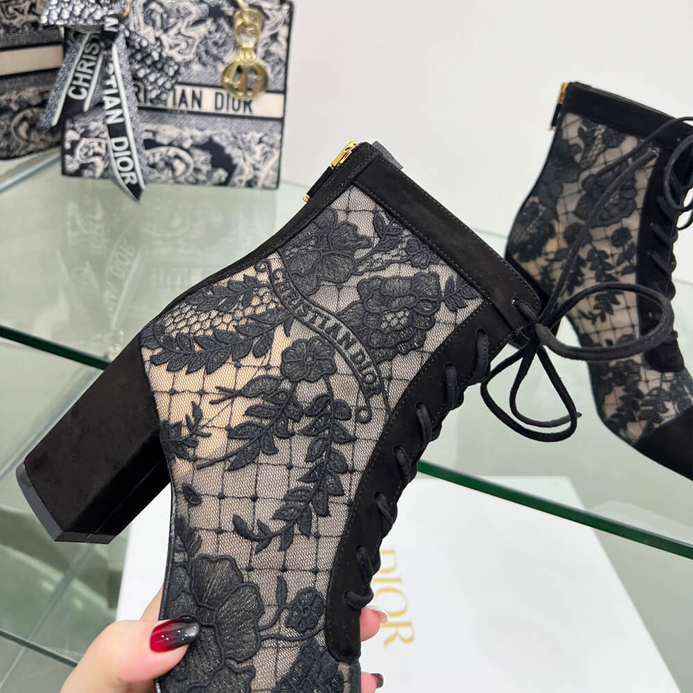 Dior Naughtily-D Heeled Ankle Boot Shoes - Replica Luxury Bags™