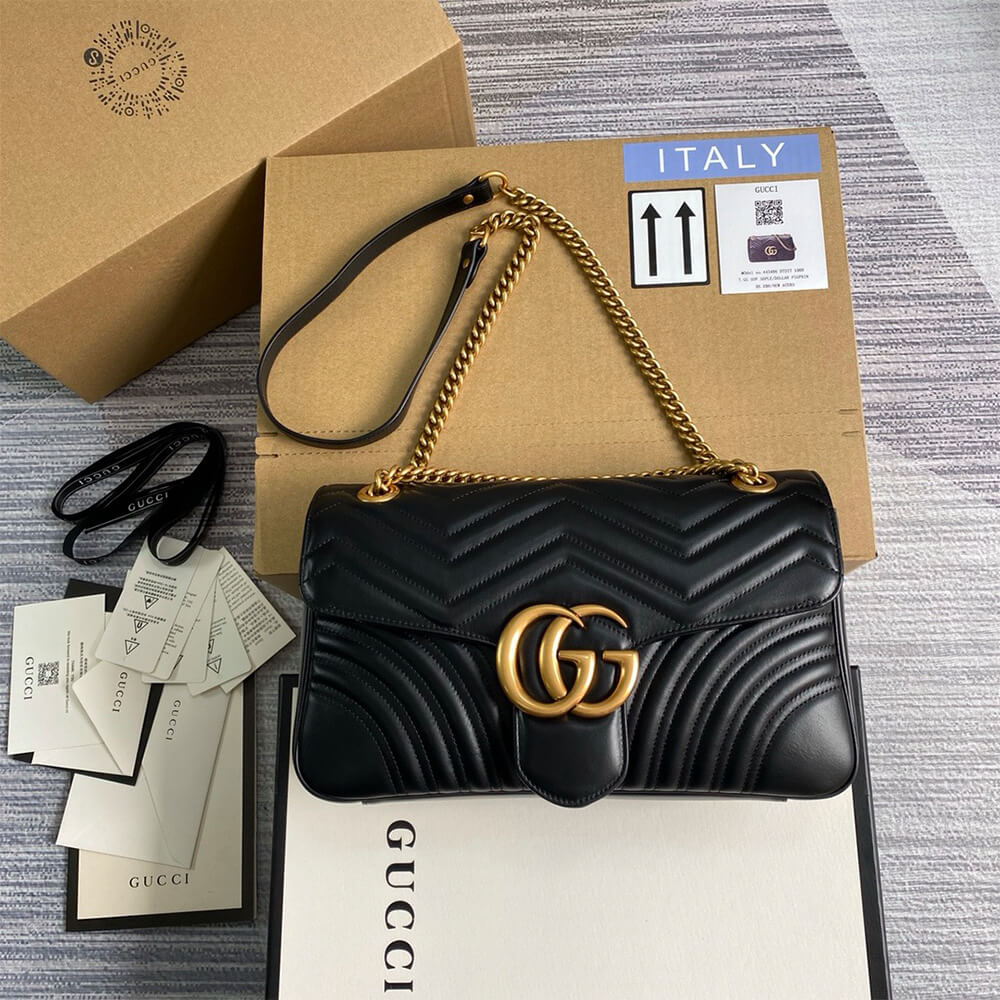 Gucci GG Marmont Medium Matelasse Shoulder Bag - Replica Luxury Bags™