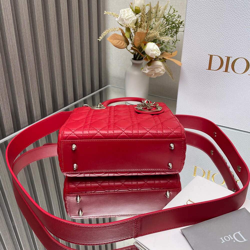 Small Lady Dior My ABCDior Bag in Red - Replica Luxury Bags™