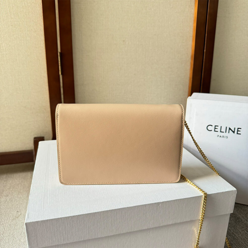 Celine Wallet On Chain Margo Bag in Shiny Calfskin - Replica Luxury Bags™