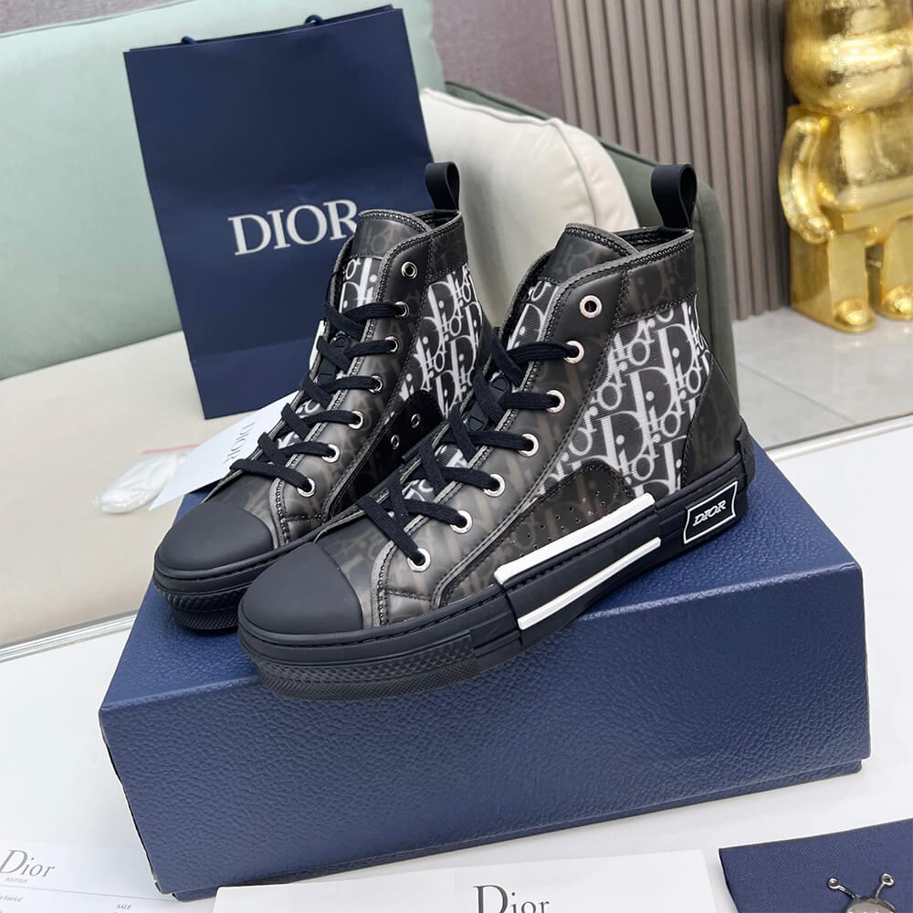 Dior B23 High-Top Sneakers Dior Oblique Shoes - Replica Luxury Bags™