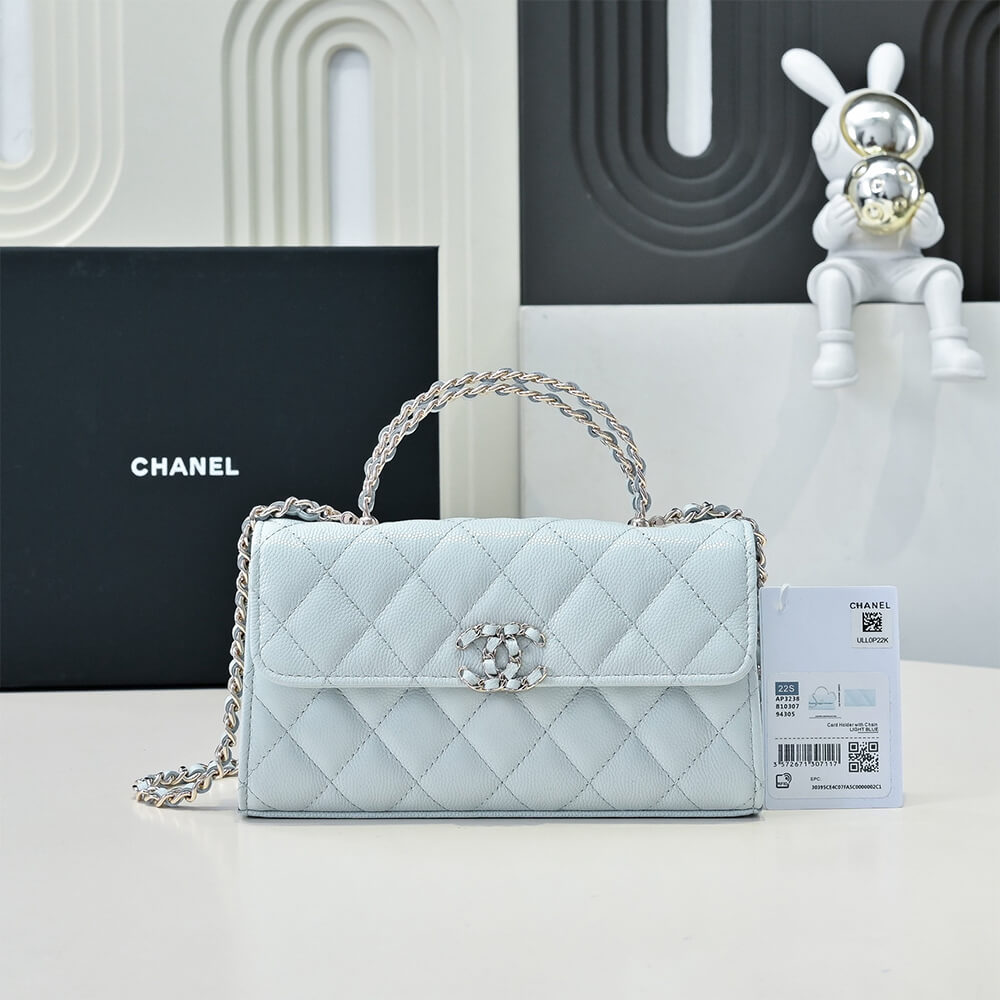 Chanel Flap Phone Holder Bag with Chain - Replica Luxury Bags™