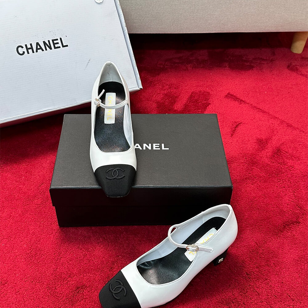 Chanel Mary Janes Heel Shoes - Replica Luxury Bags™
