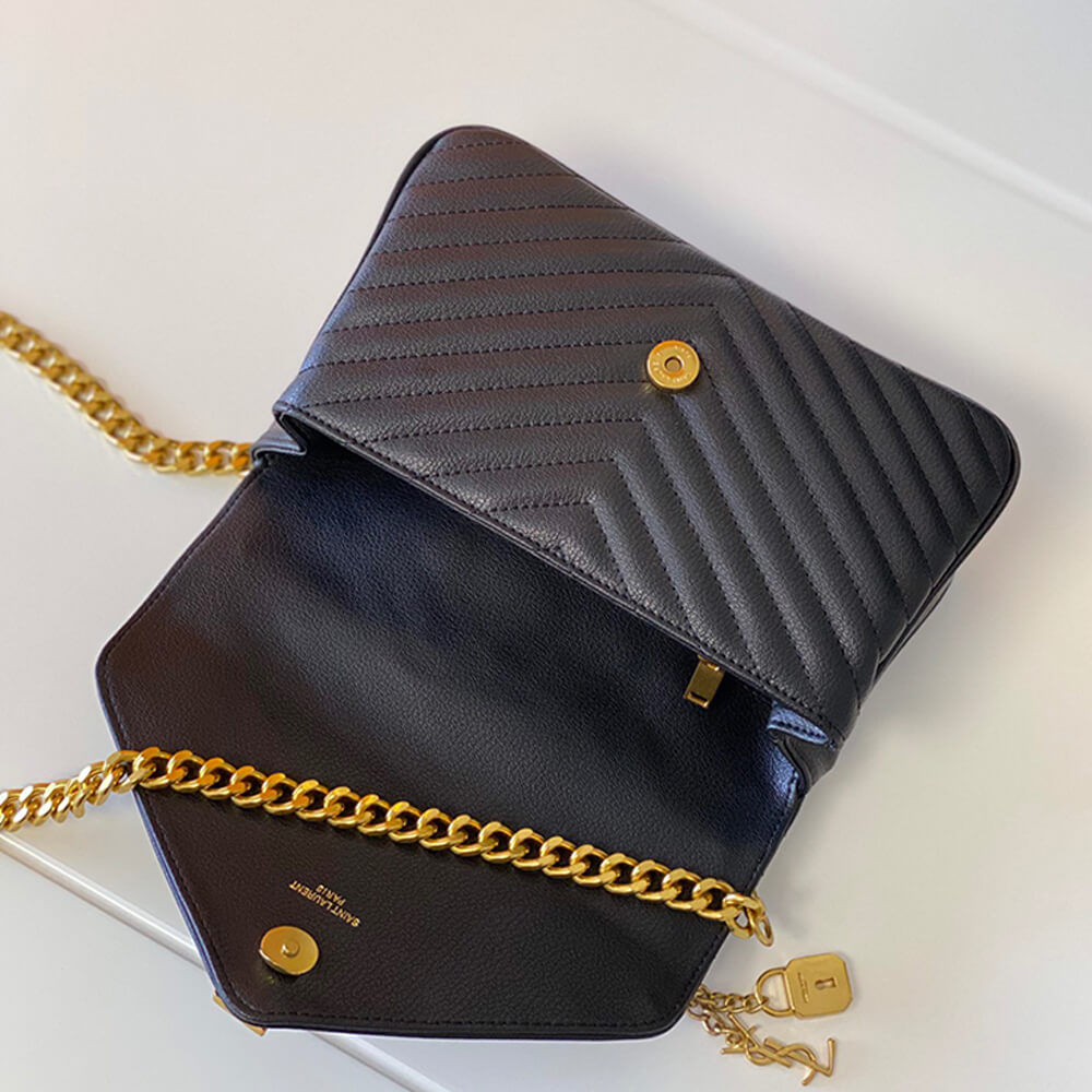 YSL Saint Laurent College Quilted-leather Satchel Bag - Replica Luxury Bags™