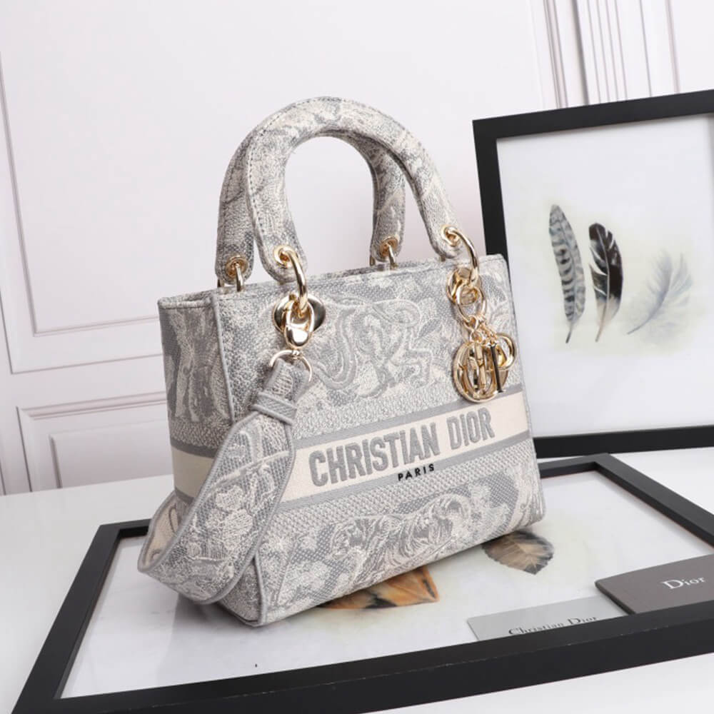 DIOR MEDIUM LADY D-LITE BAG - Replica Luxury Bags™