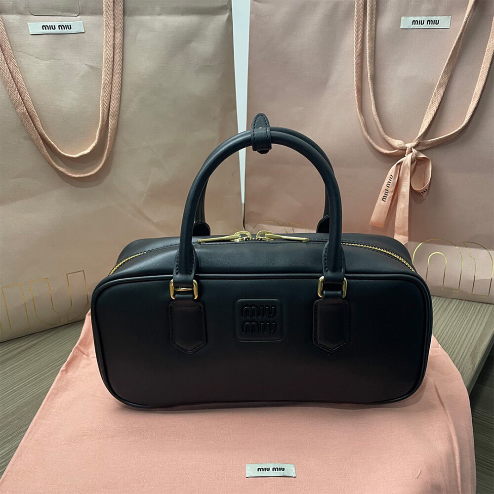 Miumiu Large Arcadie Leather Bag - Replica Luxury Bags™