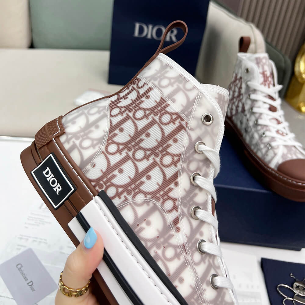 DIOR B23 High-Top Sneakers Dior Oblique Shoes - Replica Luxury Bags™