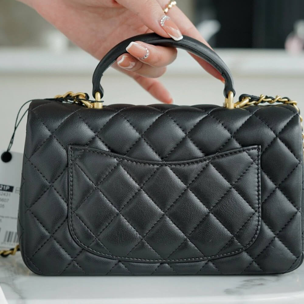 Chanel Mini Flap Bag with Top Handle - Replica Luxury Bags™