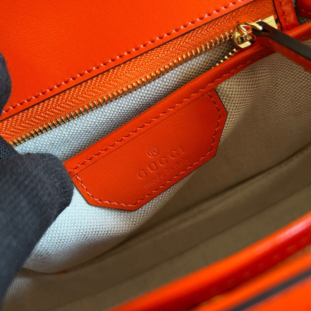 GUCCI BAMBOO 1947 JUMBO GG SMALL TOP HANDLE BAG - Replica Luxury Bags™