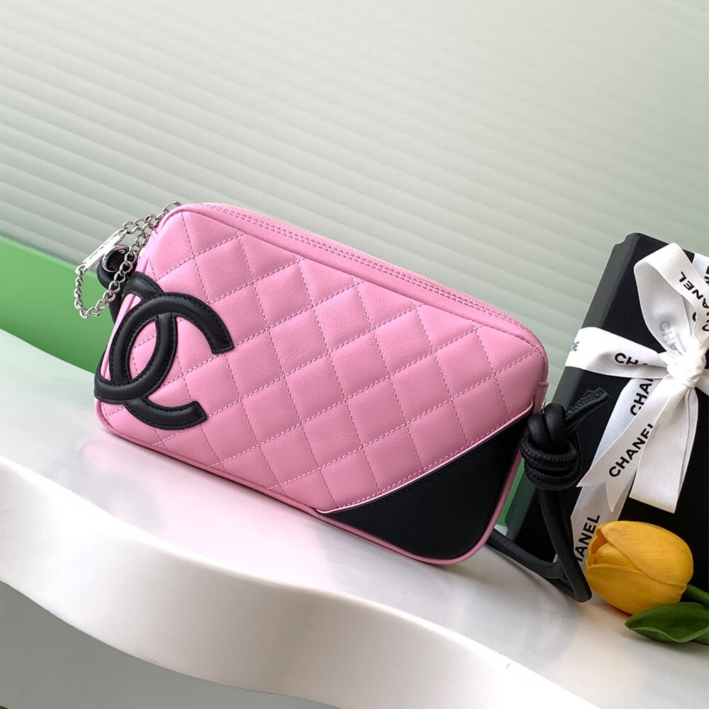 Chanel Mini Cambon Camera Bag in Pink - Replica Luxury Bags™