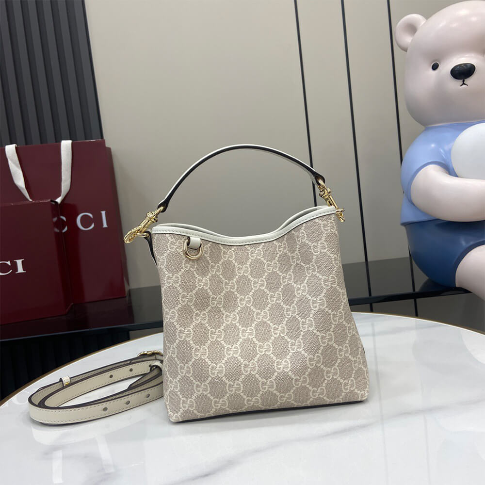 Gucci GG Emblem Mini Bucket Bag - Replica Luxury Bags™