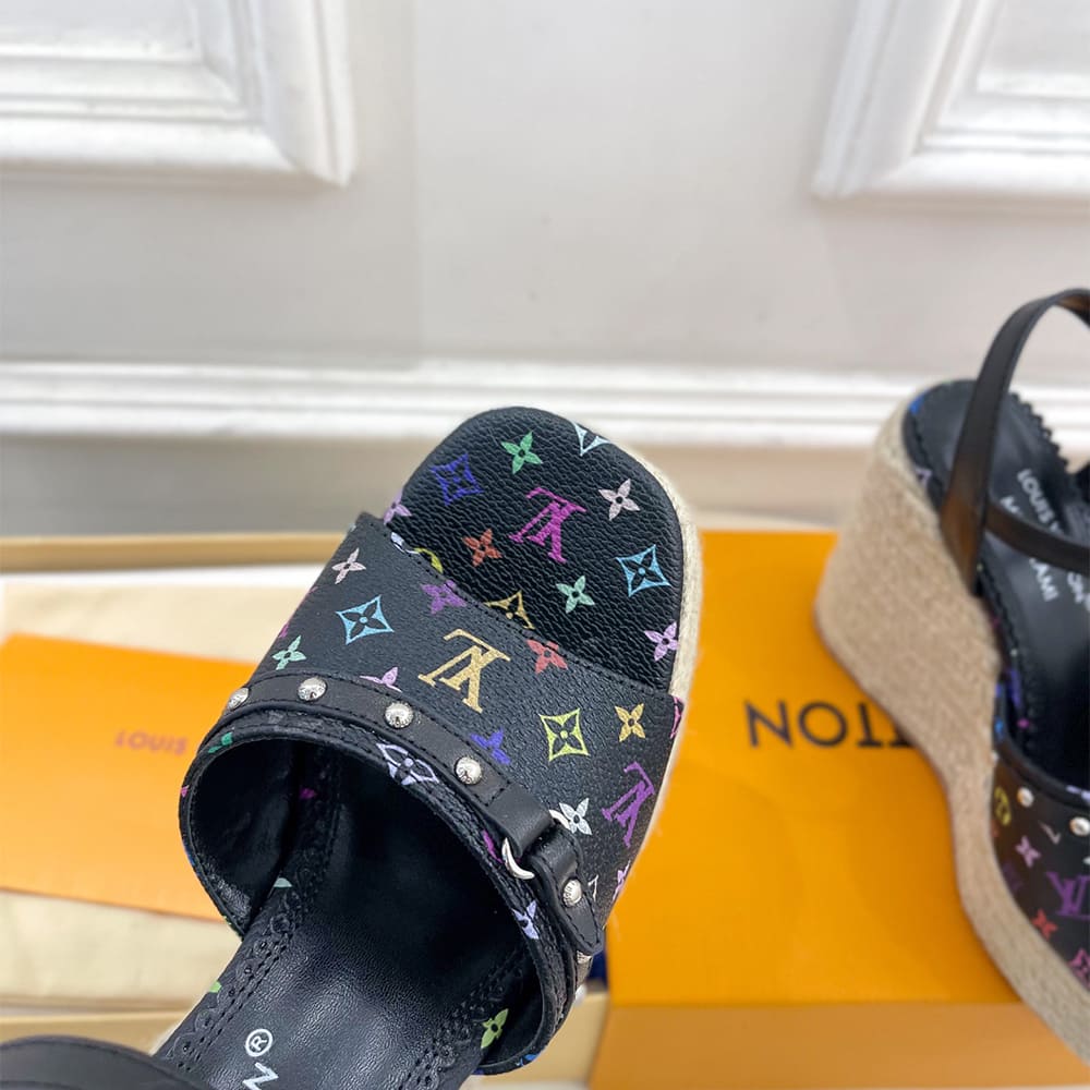 LV x TM Helios Wedge Sandal Shoes - Replica Luxury Bags™