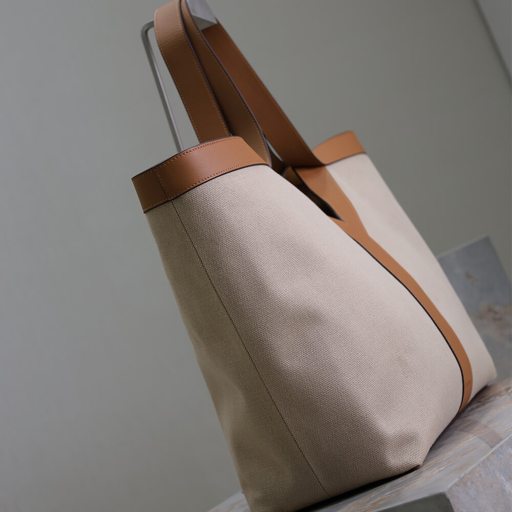 YSL Y Tote Bag in Canvas and Leather - Replica Luxury Bags™