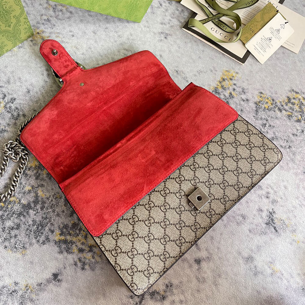 Gucci GG Supreme Medium Dionysus Shoulder Bag - Replica Luxury Bags™